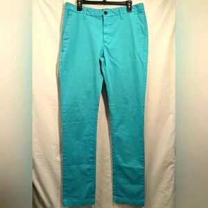 Zara man Basic Collection chino green/blue pants , size 44